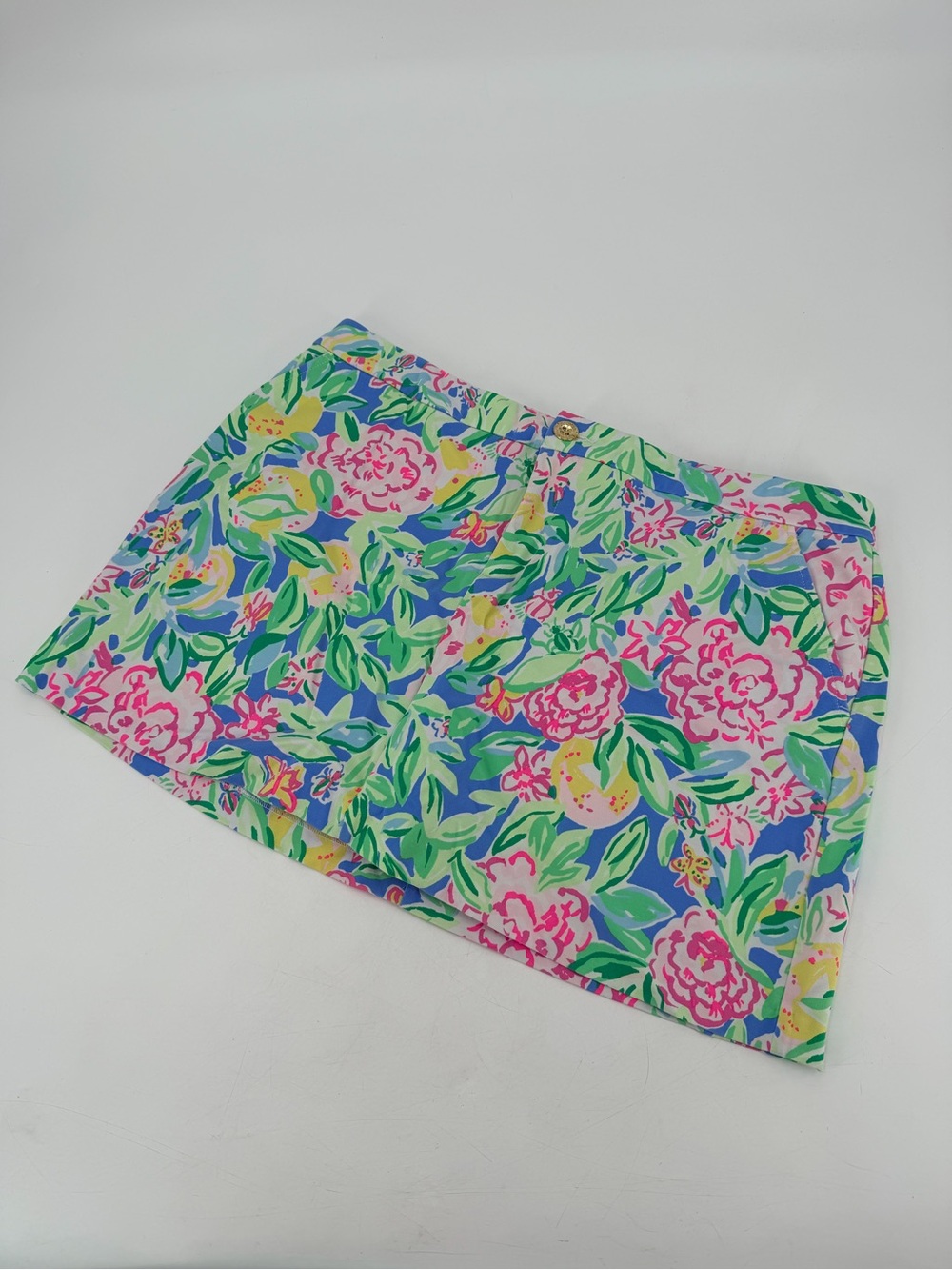 Lilly Pulitzer Colette Knit Skort Multi Grove Garden Floral Skirt 14